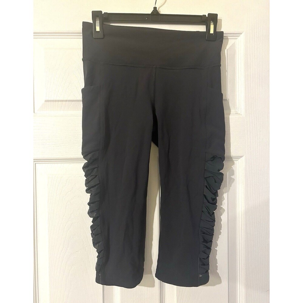 Lululemon Sharp Turns Crop 17" Blue Tied Women's 6